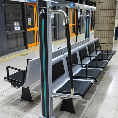 鉄道ホームベンチシート